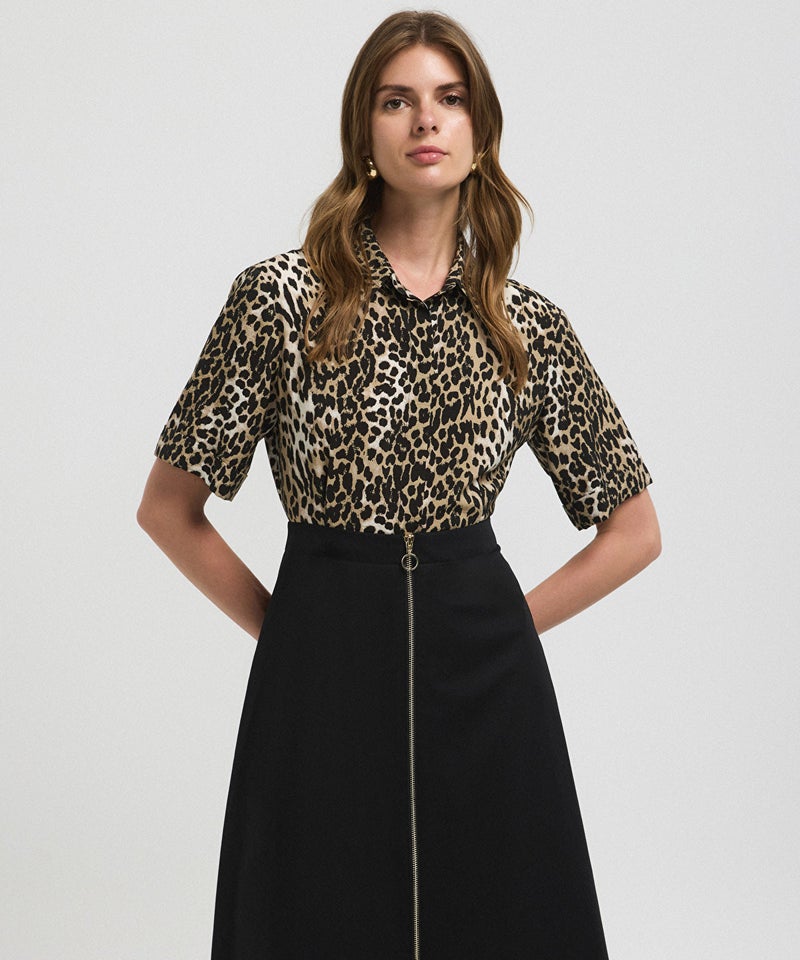 Ipekyol Animal Print Color-Block Dress - Image 3
